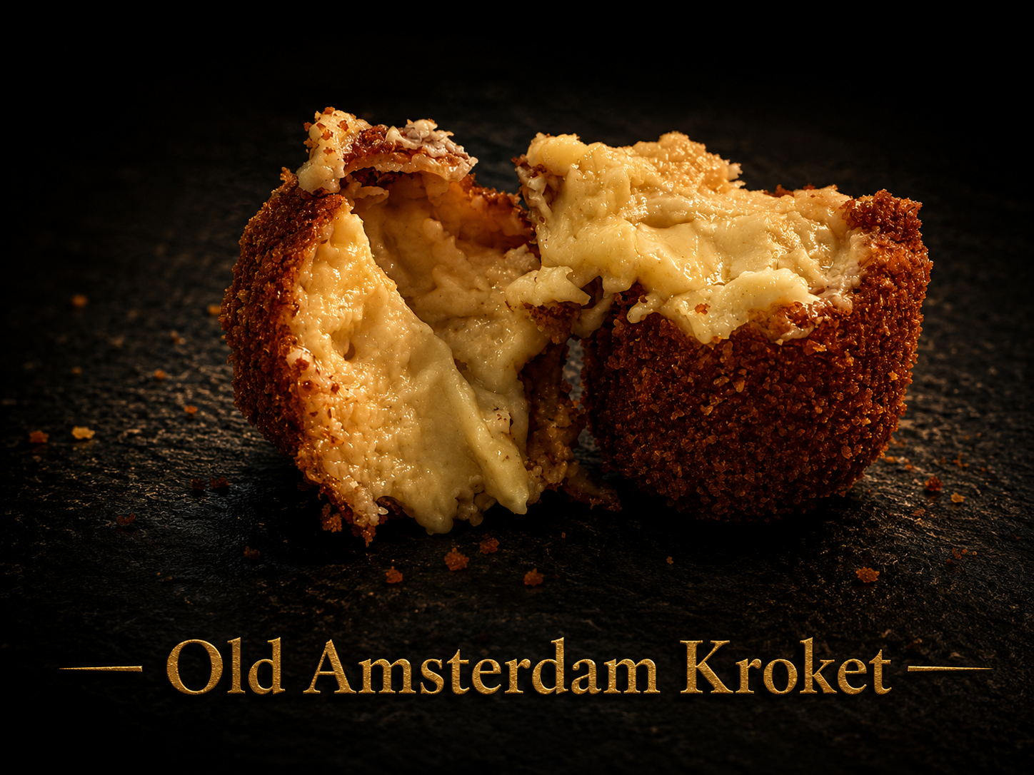 Old Amsterdam kroket — huisgemaakte kaaskroket De Friet Fabrique Tilburg