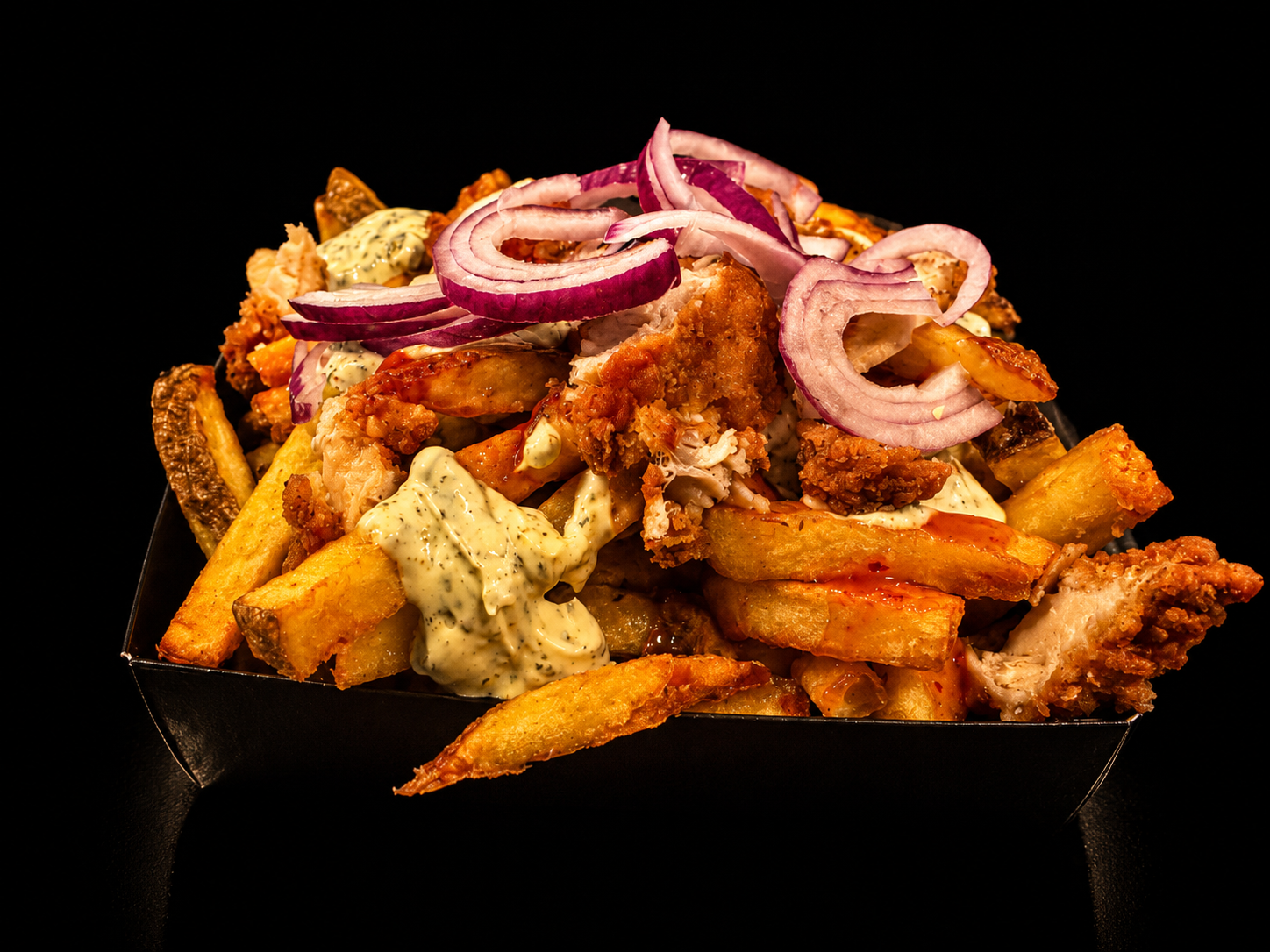Bangkok loaded fries — Thaise halal funky fries De Friet Fabrique Tilburg